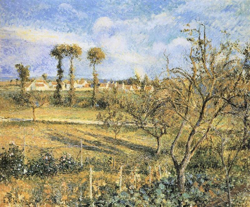 Camille Pissarro Sunset Sweden oil painting art